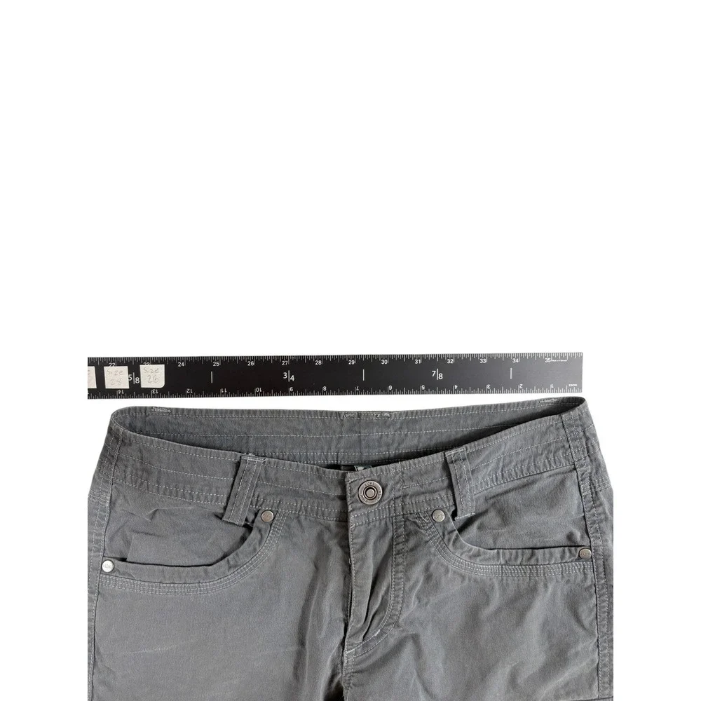 Kuhl Women Cargo Shorts‎ Womens 2 Gray Rugged Flex Durable Outdoors Athletic Fit